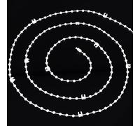 Coptiner Vertical Blinds Repair Parts，1 Pcs 10 Meter Vertical Blind Bottom Chain for 3.5 Inch/ 89mm Slats Vertical Blind Accessories White