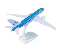 copy airplane model 1:300 18cm Airplane Finished Product Aircrafts Boeing B787 For KLM 100th ABS Metal Plane Model Collection