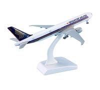 copy airplane model 1:400 18.5cm With Wheels Airplane Aircrafts Boeing B777-300er For Singapore Airlines Plane Model Collection