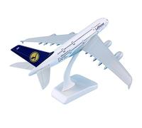 copy airplane model 1:400 18.7cm ABS Metal Airplane Aircrafts A380 For FLufthansa Finished Product Plane Model Collection