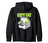Copy Cat Cat Humor Joke Zip Hoodie