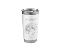 Copy Moon Joy Celestial Aesthetic Full Moon Botanical 3 Stainless Steel Insulated Tumbler