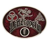 copy of Belt buckle group LED Zeppelin oval red celtic