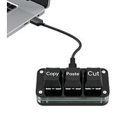 Copy Paste Button 3-Key Mechanical Ergonomic Button