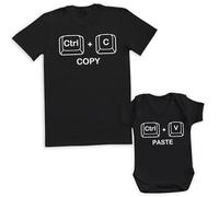 Copy & Paste Image & Text - Matching Set - Create Your Own Personalised Set - (Sold Separately) Black