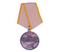 Copy The Soviet Union Combat Award Medal Wwii Cccp Battle Merit Pin