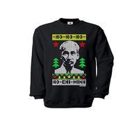 Copytec Ho Ho Ho Chi Minh Xmas Vietnam President Communist Student 68 Sweater # 27378, Size:S, Color:Black