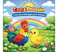Coq & Poussin Livre de Coloriage pour Enfants
