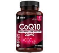 CoQ10 Supplement 200mg - Co Enzyme CQ10 120 Vegan Capsules 100% Pure and Naturally Fermented Ubiquinone Q10 High Strength Ubiquinone Coenzyme Q10 Coe