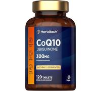 CoQ10 Supplement 300mg | High Strength Ubiquinone Coenzyme Q10 | Naturally Fermented | 120 Vegan Tablets | Supplement for Men & Women | by Horbaach