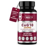 CoQ10 Supplement, Fermented Coenzyme Q10 Ubiquinone, 200mg, 90 Softgels