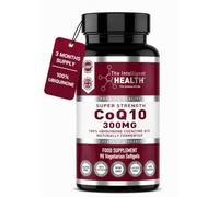 CoQ10 Supplement, Fermented Coenzyme Q10 Ubiquinone, 300mg, 90 Softgels