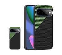 COQUE Case for Google Pixel 11 Pro XL Micro Embossed Carbon Fiber Series TPU Shock Absorbing And Drop Proof Phone case for Google Pixel 11 Pro XL(Green)
