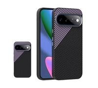 COQUE Case for Google Pixel 11 Pro XL Micro Embossed Carbon Fiber Series TPU Shock Absorbing And Drop Proof Phone case for Google Pixel 11 Pro XL(Purple)