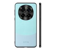 COQUE Case for Honor Magic 7 Pro Shell,TPU Ultra-thin Contrast Color Leather Anti-fall Cover,Lightweight Phone Case for Honor Magic 7 Pro-Blue