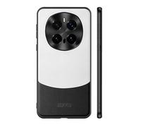 COQUE Case for Honor Magic 7 Pro Shell,TPU Ultra-thin Contrast Color Leather Anti-fall Cover,Lightweight Phone Case for Honor Magic 7 Pro-Silver