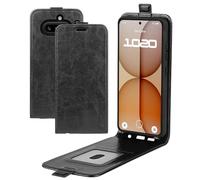 COQUE Case for Nothing Phone (4a), R68 leather Grained Single, Holster Wallet with Card Slot, For Nothing Phone (4a)-Black