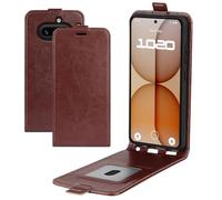 COQUE Case for Nothing Phone (4a), R68 leather Grained Single, Holster Wallet with Card Slot, For Nothing Phone (4a)-Brown