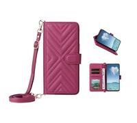 COQUE Case for OnePlus 15T 5G Phone Cover Ripple Pattern Multi-Card Slot Flip Wallet OnePlus 15T 5G-Red