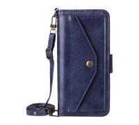 COQUE Case for Oukitel C1 Pro Phone Cover Dual Card Slot PU Cow Texture Compatible With Oukitel C1 Pro Flip Wallet Protective Cover-Blue