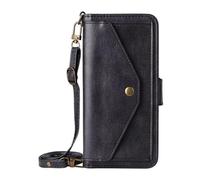 COQUE Case for Realme Narzo 80 Pro Phone Cover Dual Card Slot PU Cow Texture Compatible With Realme Narzo 80 Pro Flip Wallet Protective Cover-Black