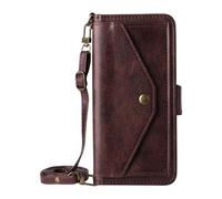 COQUE Case for Realme Narzo 80 Pro Phone Cover Dual Card Slot PU Cow Texture Compatible With Realme Narzo 80 Pro Flip Wallet Protective Cover-Brown