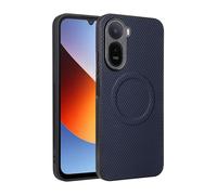 COQUE Case for Xiaomi Poco C81 Pro 4G Carbon Fiber TPU Shockproof And Drop-Proof Xiaomi Poco C81 Pro 4G, With Built-In Invisible Magnetic Coil(Blue)
