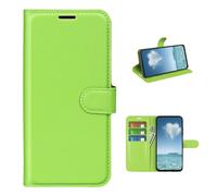 COQUE Case for Xiaomi Poco C85 4G Shell,Lychee Pattern Flip Cover with Card Slot Leather Case for Xiaomi Poco C85 4G-Green