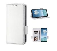 COQUE Case for Xiaomi Poco X8 Pro Phone case Pebbled (Shockproof) Flap With Magnetic Closure On The side leather Case With Card Slot-White