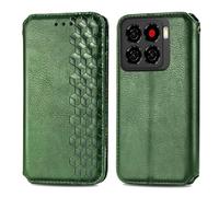 COQUE Case for ZTE Blade A56 with Stand and Card Slots, Wallet Case with Magnetic Closure Protective Cover for ZTE Blade A56 Shell-Green