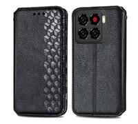 COQUE Case for ZTE Blade A56 with Stand and Card Slots, Wallet Case with Magnetic Closure Protective Cover for ZTE Blade A56 Shell-Black