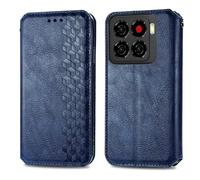 COQUE Case for ZTE Blade A56 with Stand and Card Slots, Wallet Case with Magnetic Closure Protective Cover for ZTE Blade A56 Shell-Blue