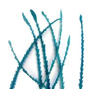 Coque Feathers - Chevron Zig Zag Cut - 25cm - 35cm - Turquoise (Turquoise - Coque Chevron, 2 Feathers)