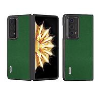 COQUE For Honor Magic V2 phone case, folding flap genuine derm minino phone case Honor Magic V2(Green)