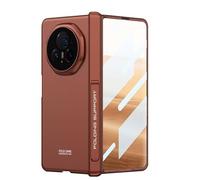 COQUE Honor Magic V3 Case,Shell Protective Film Integrated Hinged Folding All-inclusive Shell,Folding Phone Cover for Honor Magic V3-Orange Red