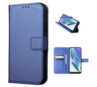 COQUE Magnetic Woven Texture Card Slot Wallet Case for ZTE nubia Z80 Ultra 5G, Flip Cover Case for ZTE nubia Z80 Ultra 5G-Blue
