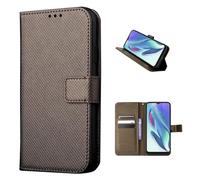 COQUE Magnetic Woven Texture Card Slot Wallet Case for ZTE nubia Z80 Ultra 5G, Flip Cover Case for ZTE nubia Z80 Ultra 5G-Gold