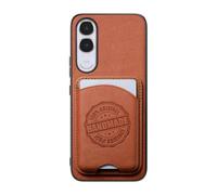 COQUE Slim Fabric Magnetic Card Case for Vivo V70 FE-Brown