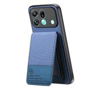 COQUE Twill Wallet Case for Oppo Find X9s Pro, RFID Protection with Shockproof Design and Two-Way Bracket, the Perfect Combination of Ultimate Security and Hands Free Style-Blue