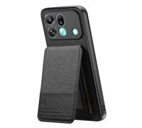 COQUE Twill Wallet Case for Oppo Find X9s Pro, RFID Protection with Shockproof Design and Two-Way Bracket, the Perfect Combination of Ultimate Security and Hands Free Style-Black