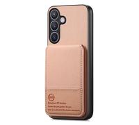 COQUE Twill Wallet Case for Samsung Galaxy A57, RFID Protection with Shockproof Design and Two-Way Bracket, the Perfect Combination of Ultimate Security and Hands Free Style-Pink