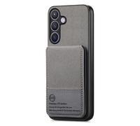 COQUE Twill Wallet Case for Samsung Galaxy A57, RFID Protection with Shockproof Design and Two-Way Bracket, the Perfect Combination of Ultimate Security and Hands Free Style-Gray