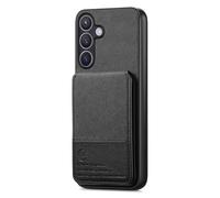 COQUE Twill Wallet Case for Samsung Galaxy A57, RFID Protection with Shockproof Design and Two-Way Bracket, the Perfect Combination of Ultimate Security and Hands Free Style-Black