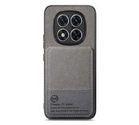 COQUE Twill Wallet Case for Xiaomi Redmi Note 15, RFID Protection with Shockproof Design and Two-Way Bracket, the Perfect Combination of Ultimate Security and Hands Free Style-Gray