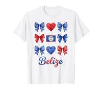 Coquette Belize Flag Belizean Girls T-Shirt