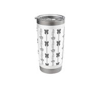 Coquette Black Bows and Roses Stainless Steel Insulated Tumbler