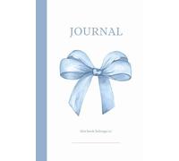 Coquette Blue Bow Notebook Journal - Cute Preppy Baby Boy Notebook, Elegant 6x9 Journal with 100 Lined Pages: Perfect Gift for Baby Shower, School or ... | Matte Finish (Minimalist Chic Collection)