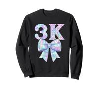 Coquette Bow 3K Preppy Kid Pre K3 Girl PK3 1st Day of School Sweatshirt