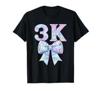 Coquette Bow 3K Preppy Kid Pre K3 Girl PK3 1st Day of School T-Shirt