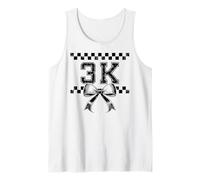 Coquette Bow 3K Preppy Kid Pre K3 Girl PK3 1st Day of School Tank Top